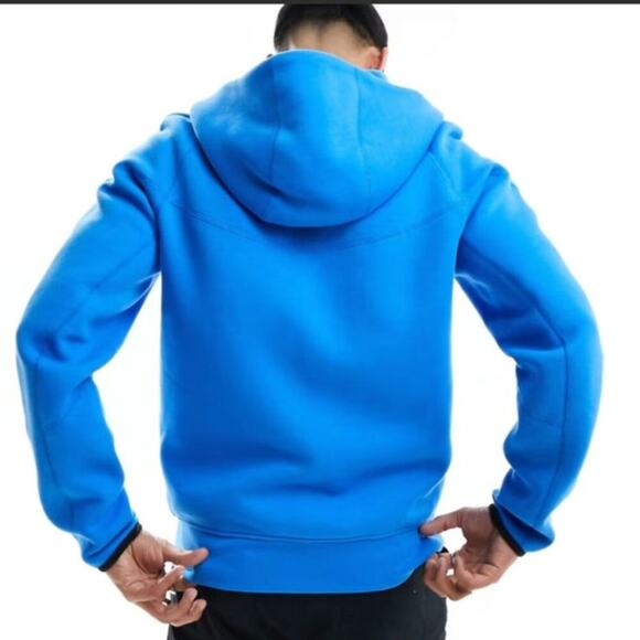 Nike Sportswear Tech Fleece Windrunner Full Zip Hoodie in Photo Blue/Blk, sz Med - Picture 7 of 16
